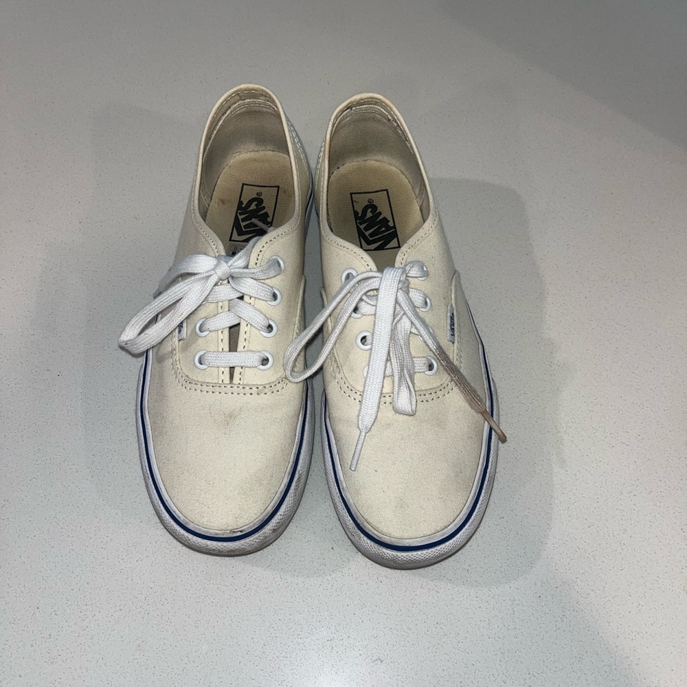 Vans White Canvas Sneakers